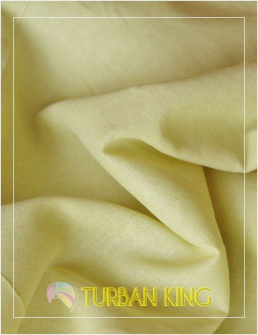 Full Voile Turban - Pastel Olive Green image 1