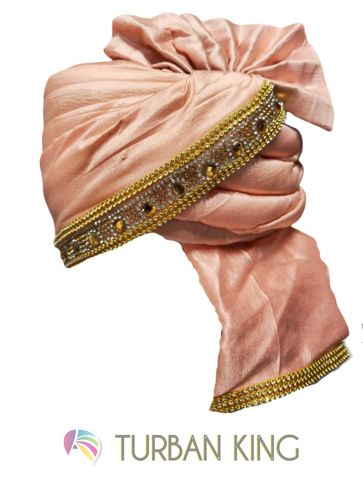 Ready Made Turban - Pink Peach image 0