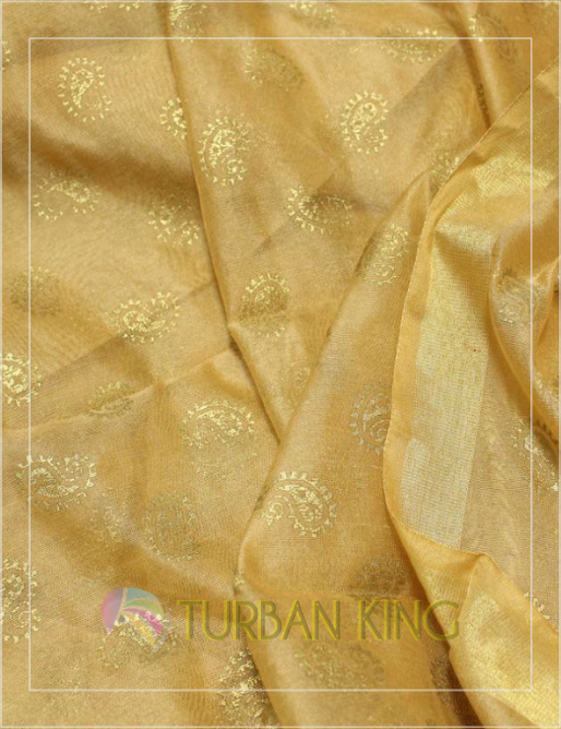 Designer Turban - Golden image 1