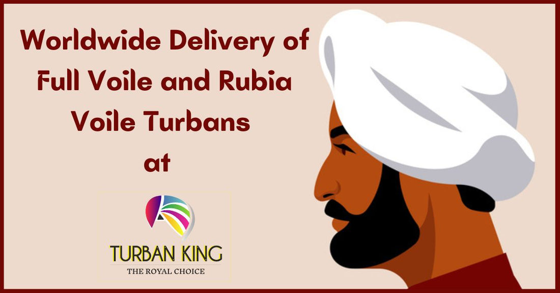 Worldwide Delivery of Full Voile and Rubia Voile Turbans at Turban King Australia