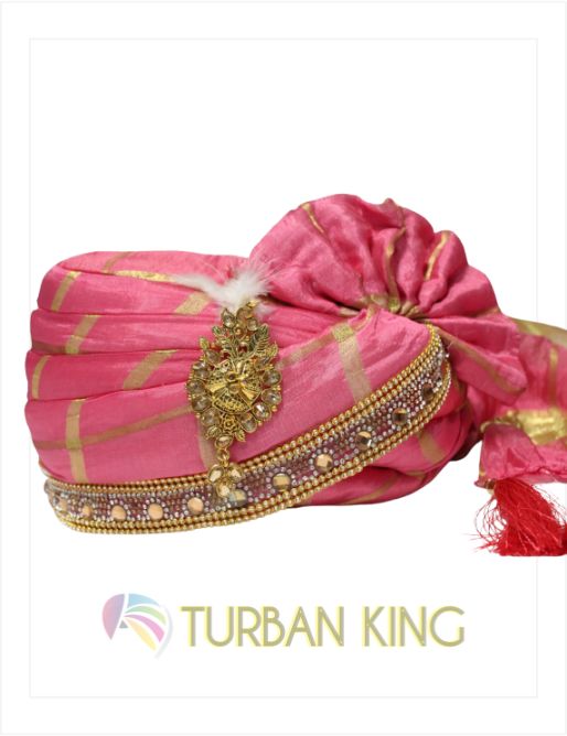 Ready Made Turban - Pink image 0