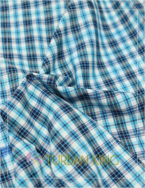 Parna - Aqua Blue Cross check image 0