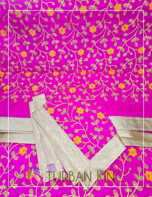 Double Set Rumala Sahib - Hot pink yellow image 0
