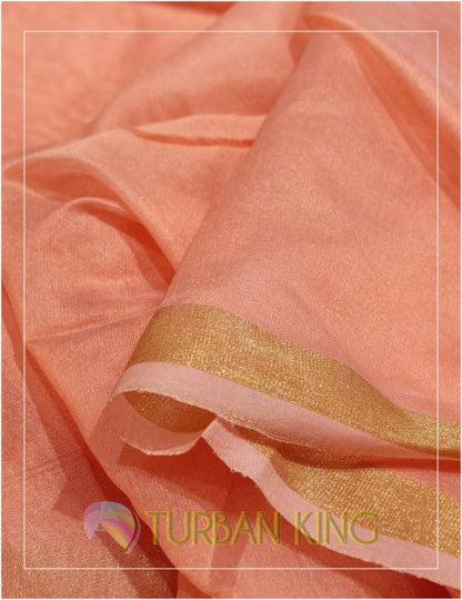 Designer Turban - Peach image 1