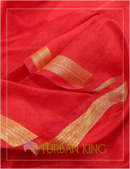Designer Turban - Red image 1
