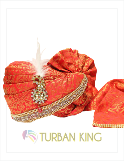 Ready Made Turban - Rusty Red image 0