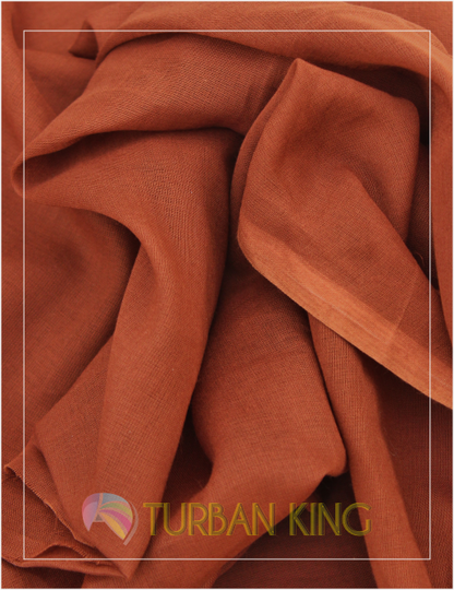 Full Voile Turban - Light Brown image 1
