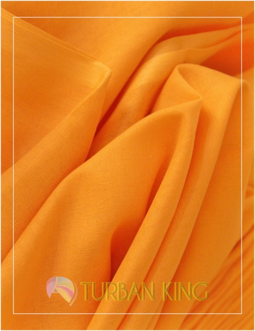 Full Voile Turban - Mango yellow image 0