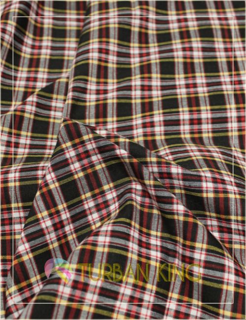 Red & black cross check image 0