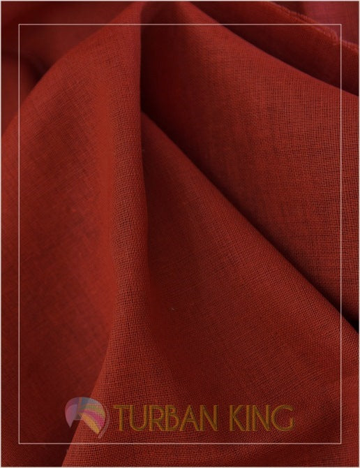 Full Voile Turban - Dark Rust image 0