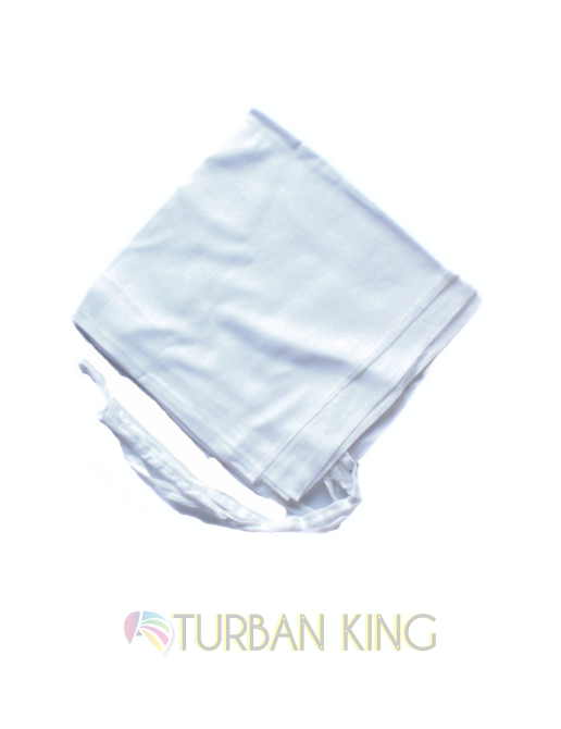 White Patka with 4 Strings image 0