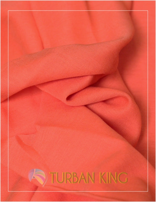 Full Voile Turban - Burnt Peach image 0