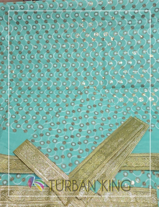 Double Set Rumala Sahib - Cotton Mint green image 0