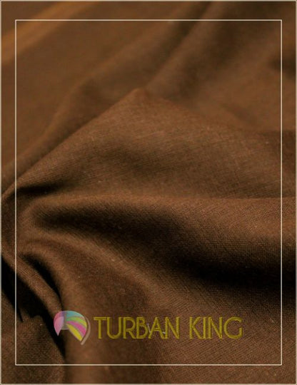 Full Voile Turban-Pine Cone Brown image 1