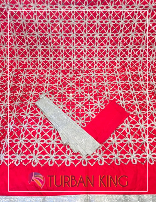 Double Set Rumala Sahib - Silver red image 0
