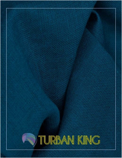 Full Voile Turban - Peacock Blue image 0