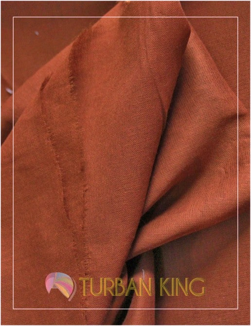 Full Voile Turban - Rusty Copper