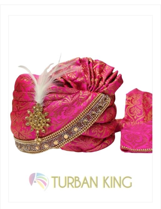 Ready Made Turban - Hot Pink image 0