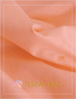 Full Voile Turban - Baby Peach image 1