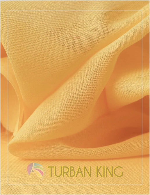 Full Voile Turban - Pastel Yellow image 0