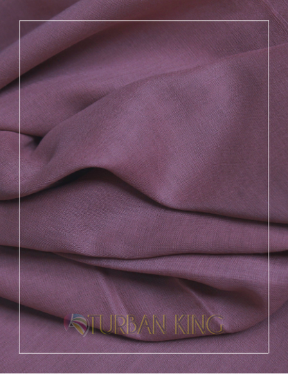 Full Voile Turban - Dark Mauve image 0