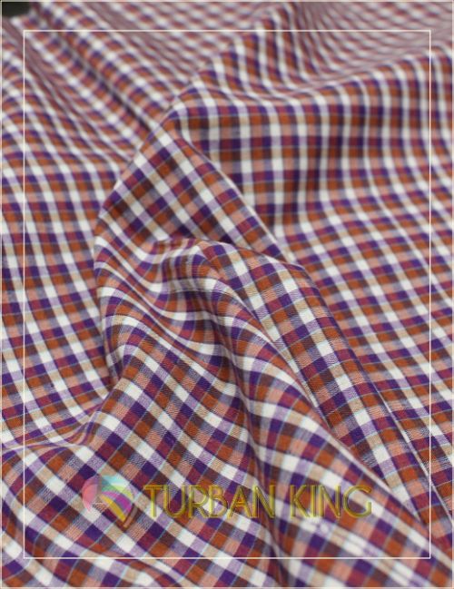 Parna-Purple & orange check image 1