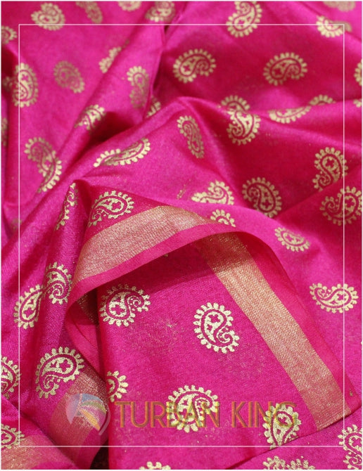 Designer Turban - Hot Pink image 0