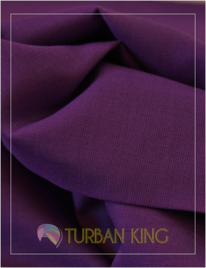 Full Voile Turban - Dark Purple image 1