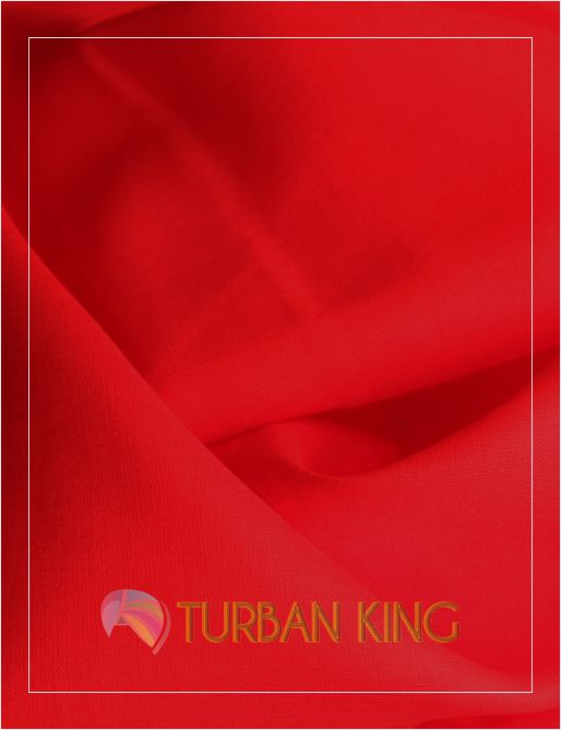 Full Voile Turban - Red image 0