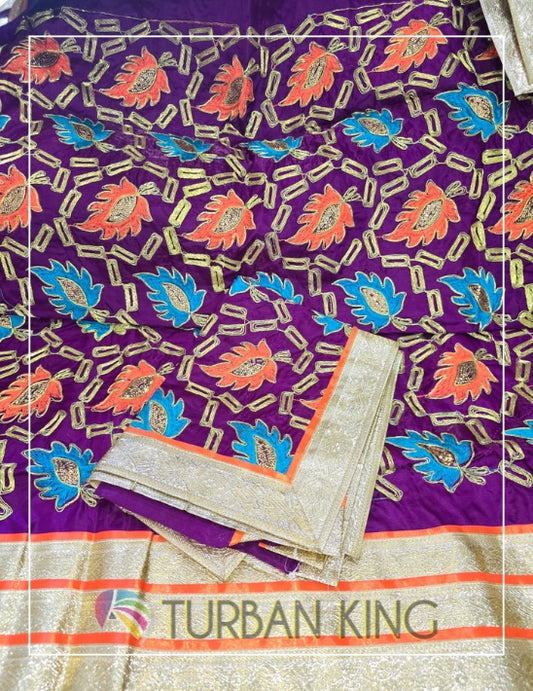 Double Set Rumala Sahib - Dark purple orange image 0