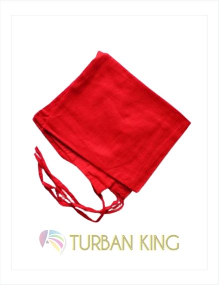 Red Patka with 4 Strings image 1