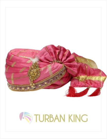 Ready Made Turban - Pink image 1