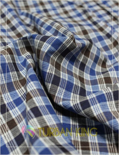 Parna - Royal Blue & Black check image 0