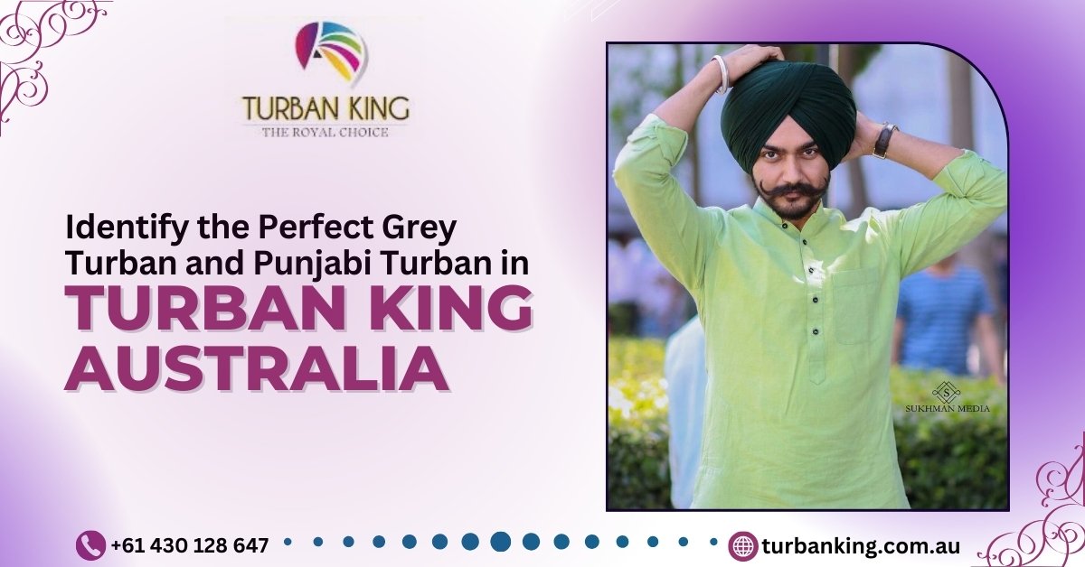 Grey Turban and Punjabi Turban | Turban King Australia