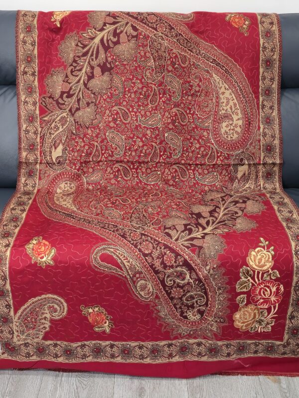 shawl (embroidery and stone work)
