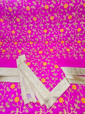 Double Set Rumala Sahib - Hot pink yellow